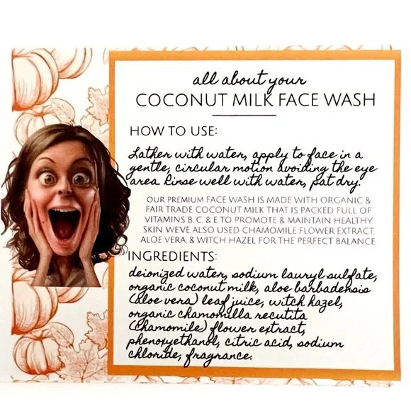 🆕 Ahhh Sugar Sugar Coconut Milk Facial Wash Face Wash Marzipan Butterscotch - Picture 3 of 3